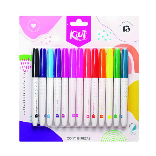 ART_MARCADOR KIUT X 13UND PUNTA FINA Marcador Kiut * 13 und punta fina