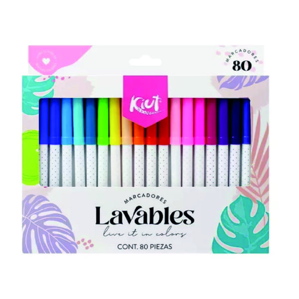 ART_MARCADOR KIUT X 80UND LAVABLES Marcador Kiut *80 und lavables