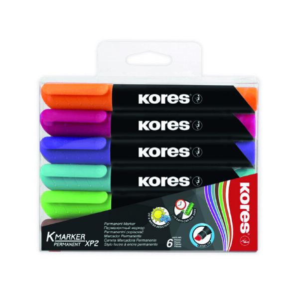ART_MARCADOR KORES PERMANENTE 5MM X 6UND Marcador Korés Permanente 5MM *6 und
