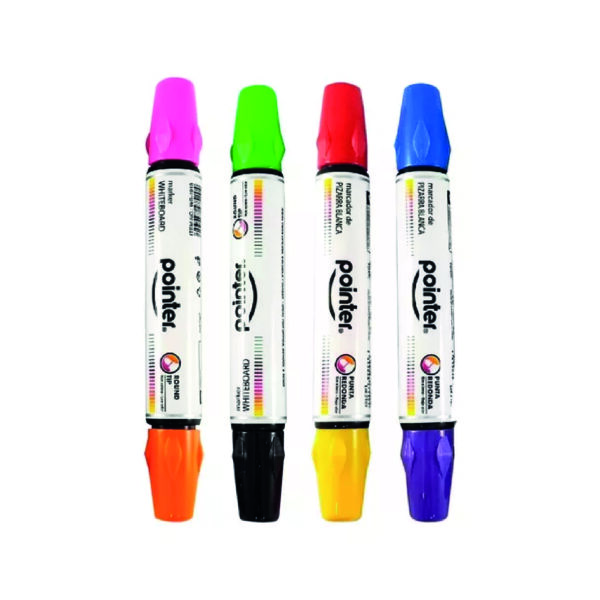 ART_MARCADOR POINTER X 4UND BORRABLE DBL-PU Marcador Pointer *4 UND Borrable Doble Punta