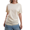 Camiseta Silueta Essential 200gr – 100% Algodón Peruano – Vainilla